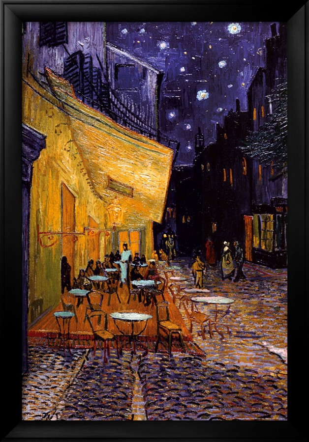 The Cafe Terrace on the Place du Forum, Arles, at Night - Vincent Van Gogh Paintings